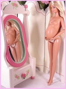Pregnant barbie